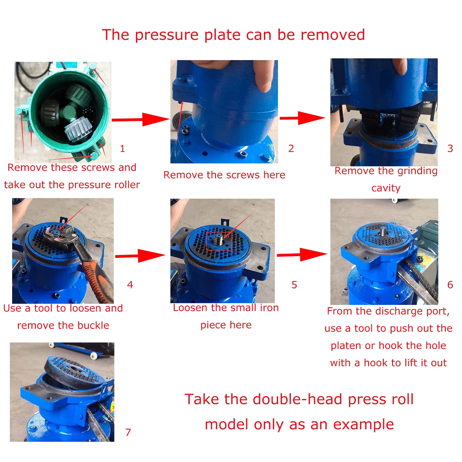INTBUYING Farm Animal Feed Pellet Mill Machine 2MM Feed Granulator 4.5KW 220V