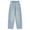 Blue, variant on YunPes Girls Y2K Jeans Glitter Rhinestone Baggy Barrel Leg Denim Pants Comfortable Elastic Waist Loose Fit Wide Leg Pants