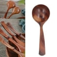 thumbnail image 1 of Long Handle Ladle,  Wood Soup Serving Spoon Kitchen Dinnerware Tool With Natural Texture Chef Spoon For School Canteen Hotel Kitchen, 1 of 8