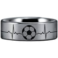 thumbnail image 4 of Tungsten Soccer Lifeline Ring, 4 of 6
