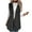 Dark Gray, variant on Long Fuzzy Fleece Vest for Women Open Front Sherpa Vests Hooded Fall Winter Sleeveless Sweater Cardigan Fluffy Waistcoat