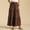 Coffee, variant on Boho Skirts for Women Plus Size Drawstring Elastic High Waist Boho Skirt for Women Flowy Pleated Solid Color Loose Breathable Long Skirts for Women Trendy for Christmas Dinner Beige S