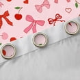 thumbnail image 4 of Erosebridal Pink Bow Cherry Black Out Curtains, Girly Princess Cartoon Curtains Pack of 2 (42x63 Each), 4 of 6
