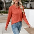 thumbnail image 2 of Livrdious Womens Lightweight Cardigan Sweater Long Sleeve Button Down Knit Cardigan with Lapel Collar, 2 of 6