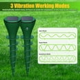 thumbnail image 4 of G·PEH Solar Powered Groundhog Vibration Stakes Outdoor Mole Repellent for Yard Lawns Snake Gopher Armadillo Deterrent (2 Pack), 4 of 13