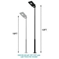 thumbnail image 4 of Outdoor Universal Light Post Pole 2.5–13 ft – Adjustable Black Metal Lamp Post with Metal Rebar Cage, Heavy-Duty Outdoor Street Yard Lighting Support, 4 of 10