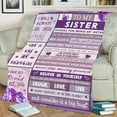 thumbnail image 6 of Unique Sister Gifts from Sister Birthday Gifts from Sister Blanket from Sister Gifts from Brother Sister Birthday Gifts Ideas,Best Sister Ever Gifts for Sisters from Sisters Blanket 50x60 in, 6 of 6