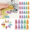 thumbnail image 2 of 50PCS Sewing Clips Colorful Clips Multipurpose Plastic Craft Crocheting Knitting Safety Clothing Clips Color Binding Clips Paper, 2 of 4