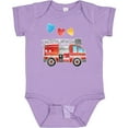 thumbnail image 3 of Inktastic Valentine's Day Fire Truck with Hearts Boys or Girls Baby Bodysuit, 3 of 5