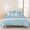 Blue LightCyan, variant on 3 Pieces Queen Quilt Set,Hello Summer Starfish Flip Flops Soft Bedding Sets with 1 Quilt & 2 Pillow Shams,Blue Gradient Summer Bedspread Lightweight Coverlet Comforter for All Season