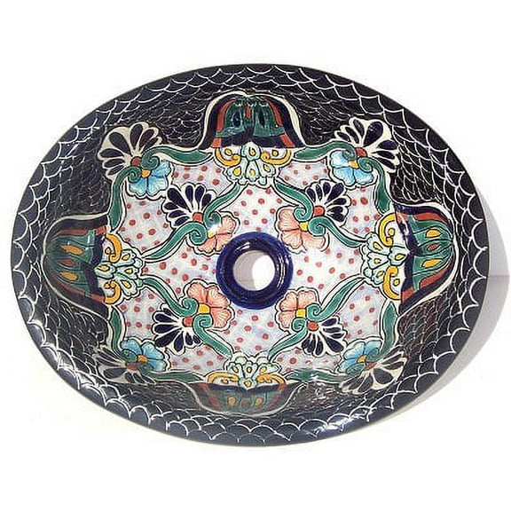 Fine Crafts & Imports Turtle Ceramic Talavera Sink