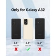 thumbnail image 6 of 【3 in 1 for Samsung Galaxy A32 5G case, with 2 Pack Screen Protector, Camera Protection，Liquid Silicone Slim Shockproof Protective Phone Case 6.5inch [Microfiber Lining] (Stone), 6 of 12