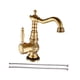 thumbnail image 5 of Grifo de latón antiguo Macarena vintage para agua caliente y fría de baño cocina corto, 5 of 8