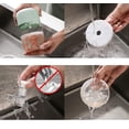 thumbnail image 3 of Picadora de verduras inalámbrica versátil, picadora de ajo eléctrica para preparación rápida, cuchillas de acero inoxidable 304, procesador de alimentos portátil con diseño fácil de limpiar, bajo, 3 of 5