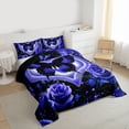 thumbnail image 3 of Castle Fairy Flying Butterfly Twin Comforter Sets,Romantic Love Heart Bedding Set, 3 of 8