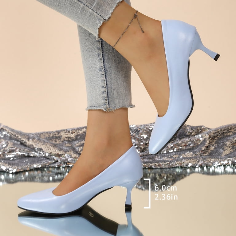 amazon ladies dress shoes low heel Amazon.com | LIURUIJIA Women's Bow Mary Jane Kitten Pumps Round Toe Heels Ankle Strap Wedding Evening Party | Pumps toed design Women's Low Block Chunky Heels