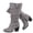 Gray 004, variant on Love Steetly Women's Extra Wide Calf Knee High Boots, Soft Faux Suede, Two Large Round Buckle Straps, Slouchy Ruched Shaft Textured Stacked Heel Boots.