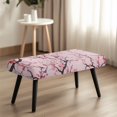 thumbnail image 4 of XYZCANDO Cherry Blossom Butterfly Print Dust Resistant Dining Room Bench Covers, Soft Polyester Spandex Fabric Bench Slipcover for Living Room Bedroom, 4 of 9