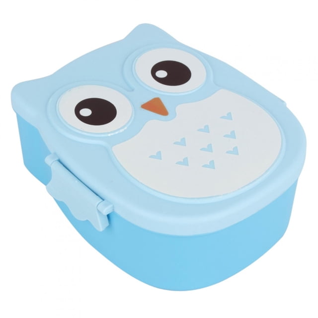 Lunch Box Plastic Durable Food Container Portable Cartoon Owl Lunch Box Food Safe Microwave Storage Container