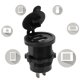 thumbnail image 5 of Cargador De Coche, 1 En 2 Salidas, Cubierta Impermeable Para Toma De Corriente USB Automática Para Motocicleta Para Barco, 5 of 7