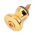 thumbnail image 2 of CUITING 2 PCS Mushroom Head Guitar Strap Lock Straplock Buttons Guitar Strap Belts Button  Electric Electronic Acoustic Folk Guitar Bass Guitar (Golden), 2 of 8
