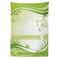 thumbnail image 3 of Ambesonne Green Tablecloth Rectangular Table Cover, Abstract Fresh Nature, 60"x90", Apple Green Fern Green, 3 of 4