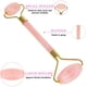 thumbnail image 4 of Jade Roller Face Rose Quartz Facial Roller Massager Gua Sha set, nueva versión Piedra de rejuvenecimiento natural para el cuello antienvejecimiento sin arrugas Adepaton 970811, 4 of 5