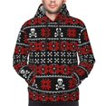 thumbnail image 4 of Hoodies for Men - Vintage Maple Leaf with Skull Pattern Long Sleeve Comfrt Men'S Fashion Hoodies & Sweatshirts, Sweatshirts for Men Hoodies Pullover Clothing Clothes with Pouch, 4 of 7