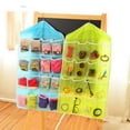 thumbnail image 3 of 16 Over the Door Storage Wall Hanging Closet Storage and Organizer Socks Cosmetic Large Pockets Underwear Shoe Hanger Storage Bag Closet Organizer Bag, 3 of 5