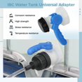 thumbnail image 4 of IBC Water Tank Universal Adapter, IBC Tank Container Outlet Control Valve for Chemical Solutions, Acid-base Solutions, Organic Solvents, 75mm DN50 Flap Valve for Rain Barrel, Water Tank Drain Tap, 4 of 7