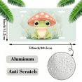 thumbnail image 2 of 1 Pcs 2D Flat License Plate Covers & Frames, Cute Frog under For Decorative Front, Waterproof For Decoration Aluminum License Plate Covers & Frames Cover For Men Women, 12" X 6", 2 of 7