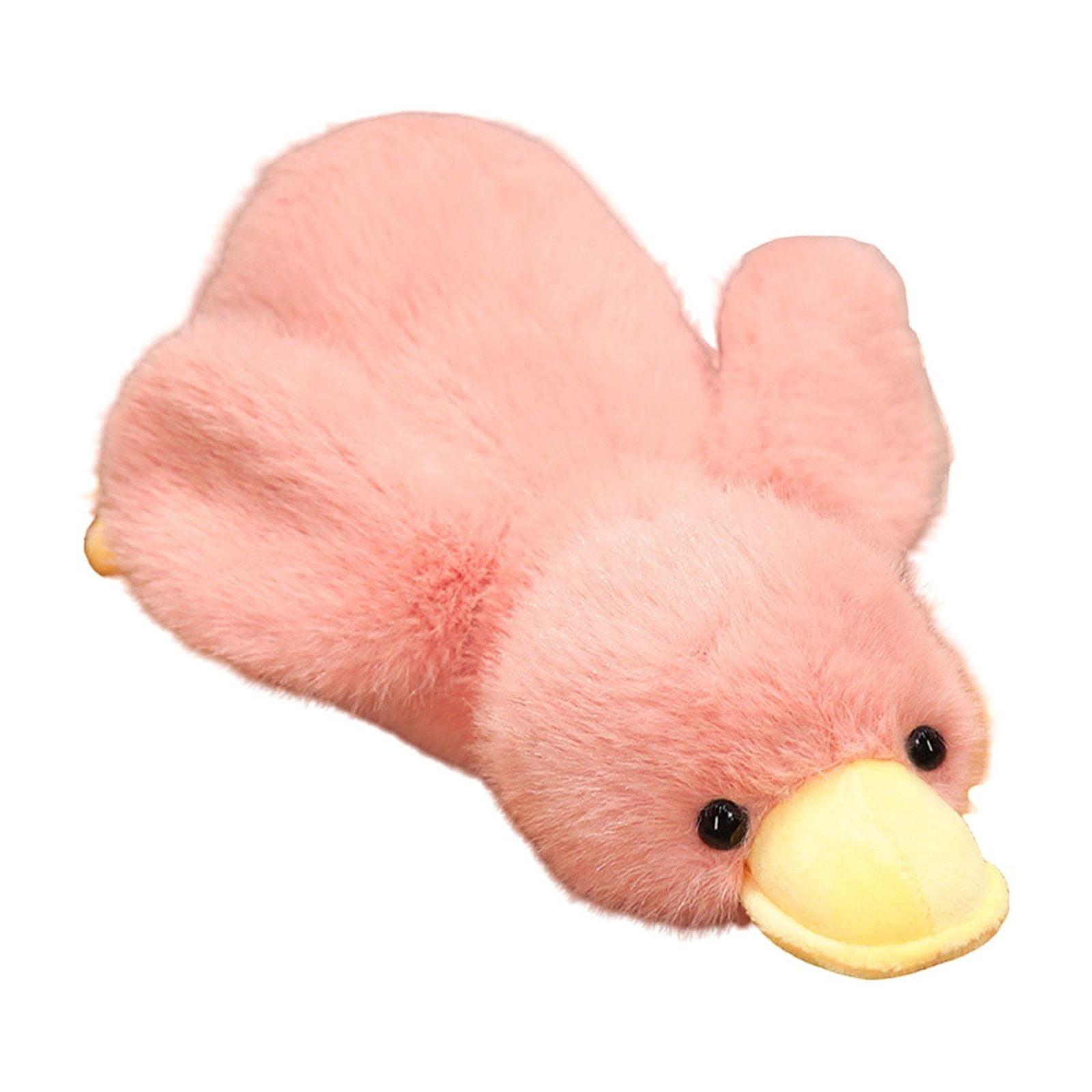 Jumbo Huggable Duck Pillow (50cm) - Anxiety Relief Stuffed Animal with Weighted Pellets, Machine-Washable Plush for Adults & Kids, Midnight Black Cuddle Companion