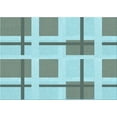 thumbnail image 1 of Ahgly Company Machine Washable Indoor Rectangle Transitional Tron Blue Area Rugs, 7' x 10', 1 of 7