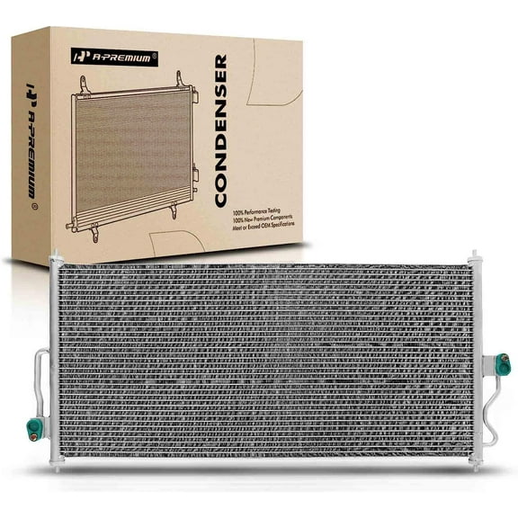 A-Premium Air Conditioning A/C Condenser Compatible with Ford Windstar 1999-2003, Freestar 2004-2007 & Mercury Monterey 2004-2007, Replace# 6F2Z19712A