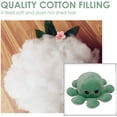 thumbnail image 4 of Pulpo de peluche reversible, pulpo de peluche de doble cara, pulpo de peluche con estado de ánimo, adorables mini peluches, peluches para niños, niñas y amigos (rosa claro-verde claro), 4 of 5