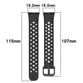 thumbnail image 2 of New Wristband Smart Watch Breathable Replacement Watchband Silicone Watch Strap Bracelet ORANGE, 2 of 8