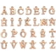 thumbnail image 1 of 26 Unids/set Letra de Aleación Rhinestone Charms Colgantes Letra A ~ Z Alfabeto Crystal Dangle Charms Beads Chapado en Oro Claro para la Fabricación de Joyas, 1 of 5
