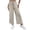 Light Gray,#008, variant on Women Linen Pants Summer Wide Leg Cropped Palazzo Pants Drawstring High Waisted Beach Lounge Trousers with Pockets,L