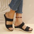 thumbnail image 6 of WIZUTIZ Shower Sandals Women Retro Comfortable Slide Sandals Women Summer High Heel Slides Wedge Sandals Sandals BOHO Knitted Beach Sandals Outdoor Slippers Mom Christmas Gifts, 6 of 6