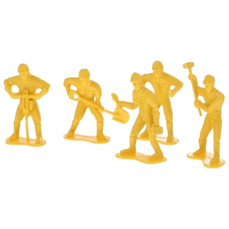 

FRCOLOR 45pcs Engineering Man Model Toy Kit Plastic Figures Model Play Set for Kids