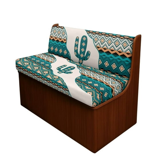 XYZCANDO Western Aztec RV Dinette Cushions Cactus RV Decor Stylish Bench Cushion Washable Couch Cover Loveseat Slipcovers Universal Furniture Covers for Sofa and Loveseat Camper Must Haves Green