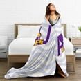 thumbnail image 5 of Ashland University Logo Fleece Blanket, Very Soft Microfiber Flannel Blanket for Couch Warm and Cozy for All Seasons, Black, 5 of 6