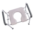 thumbnail image 1 of Raised Toilet  with Handle, Adjustable Anti Slip Aluminium Alloy Handicap Toilet  Riser  for Bathroom, 1 of 7