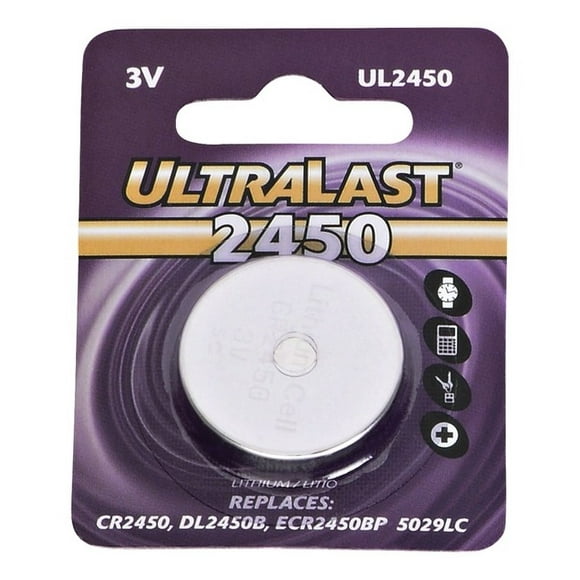 Ultralast UL2450 Batterie CR2450 Lithium Pièce de Monnaie