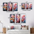 thumbnail image 4 of Designart "Tropical Allure Colorful Orchids" Floral Framed Wall Art Set Of 3 - Multi-Color Orchids Frame Gallery Wall Set For Home Decor, 4 of 7