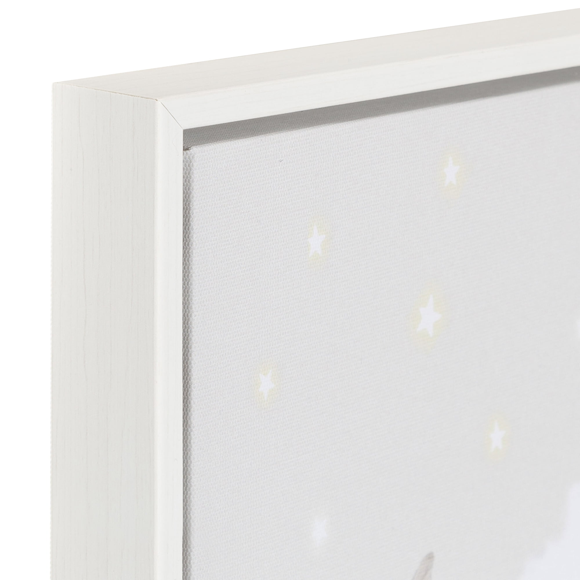 DesignOvation Peekaboo and Clouds 2 Pack 12"x16"Framed Canvas Art Print by July Art Prints, 16in H x 12in W x 1.38in D