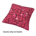 thumbnail image 3 of Throw Pillow Covers, pink square Soft Square Pillow Cases with Invisible Zipper for Couch Bed Sofa, Farmhouse Fall Home Decor 16"x16", 3 of 7