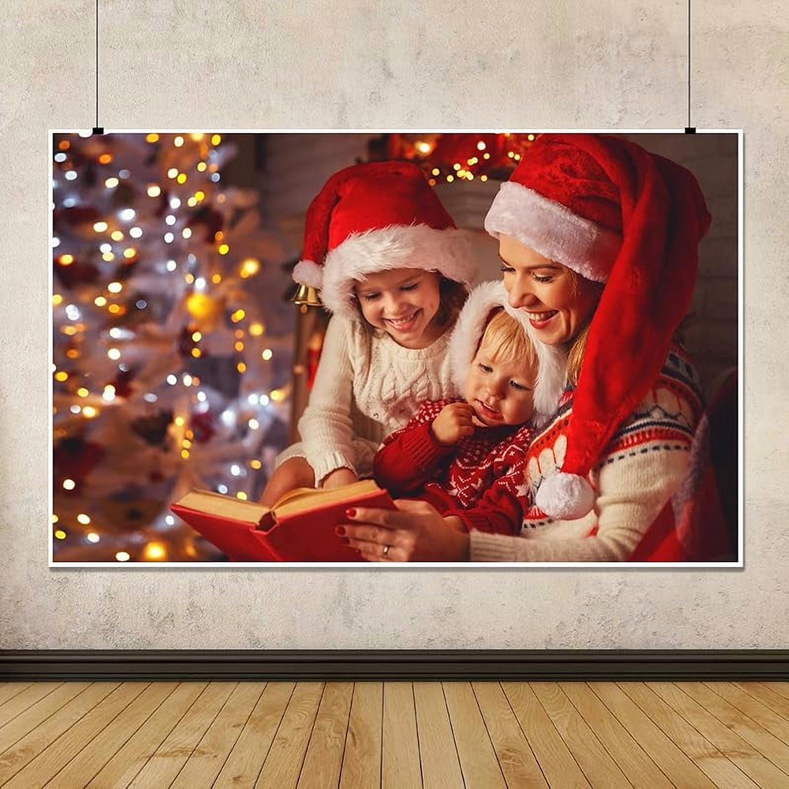 Custom Backdrop Personalized Photo Backdrop with Picture Banner for Photography, Gift for Christmas, Birthday, Wedding, Graduation, Valentine's Day(Vinyl)
