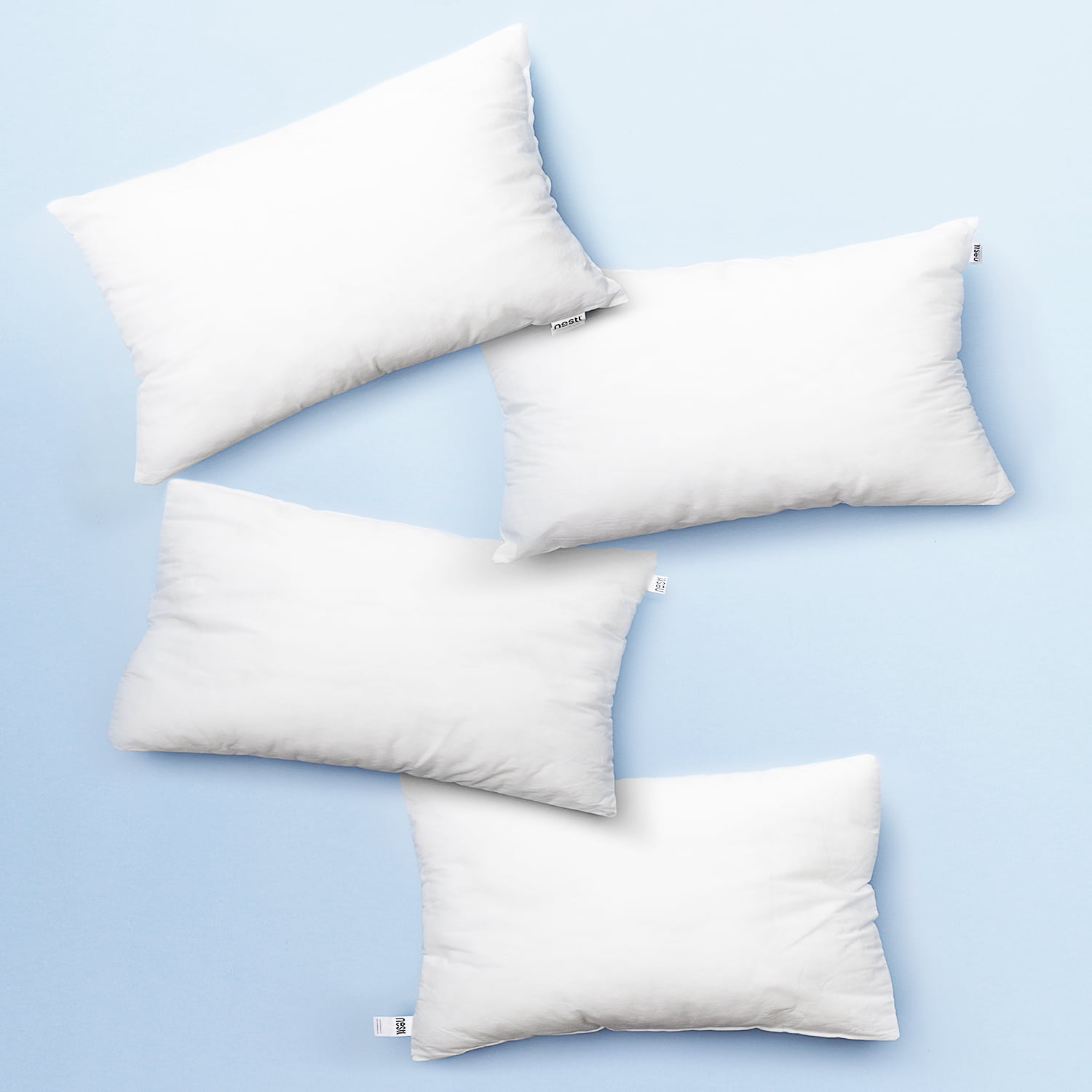 White Square Throw Pillow Cushion Sofa Waist Pillowcase Filler Inner Pads Insert 