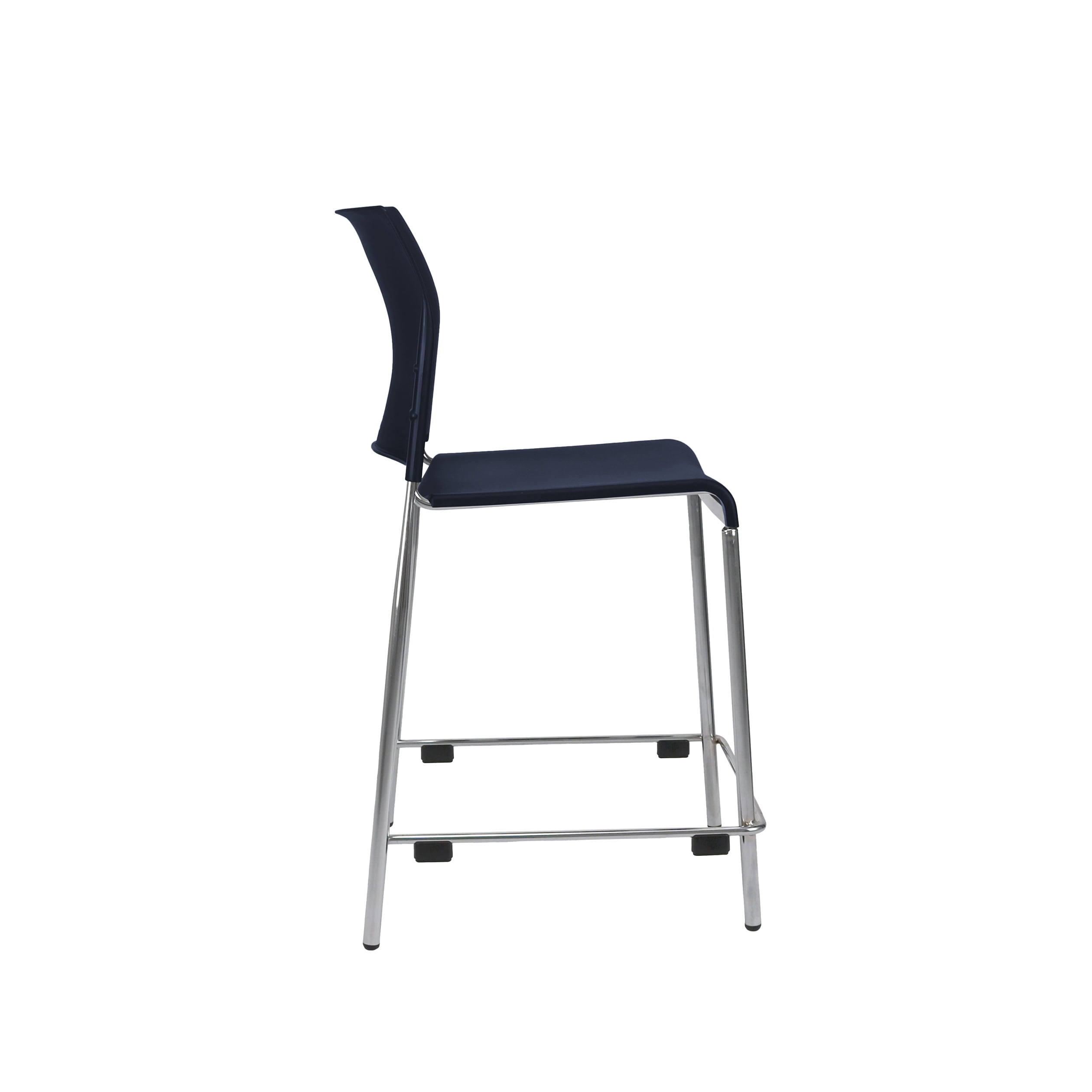 Hampden Furnishings Jody Blue Plastic Stackable Counter Stools, 24-Inch, Pack of 4